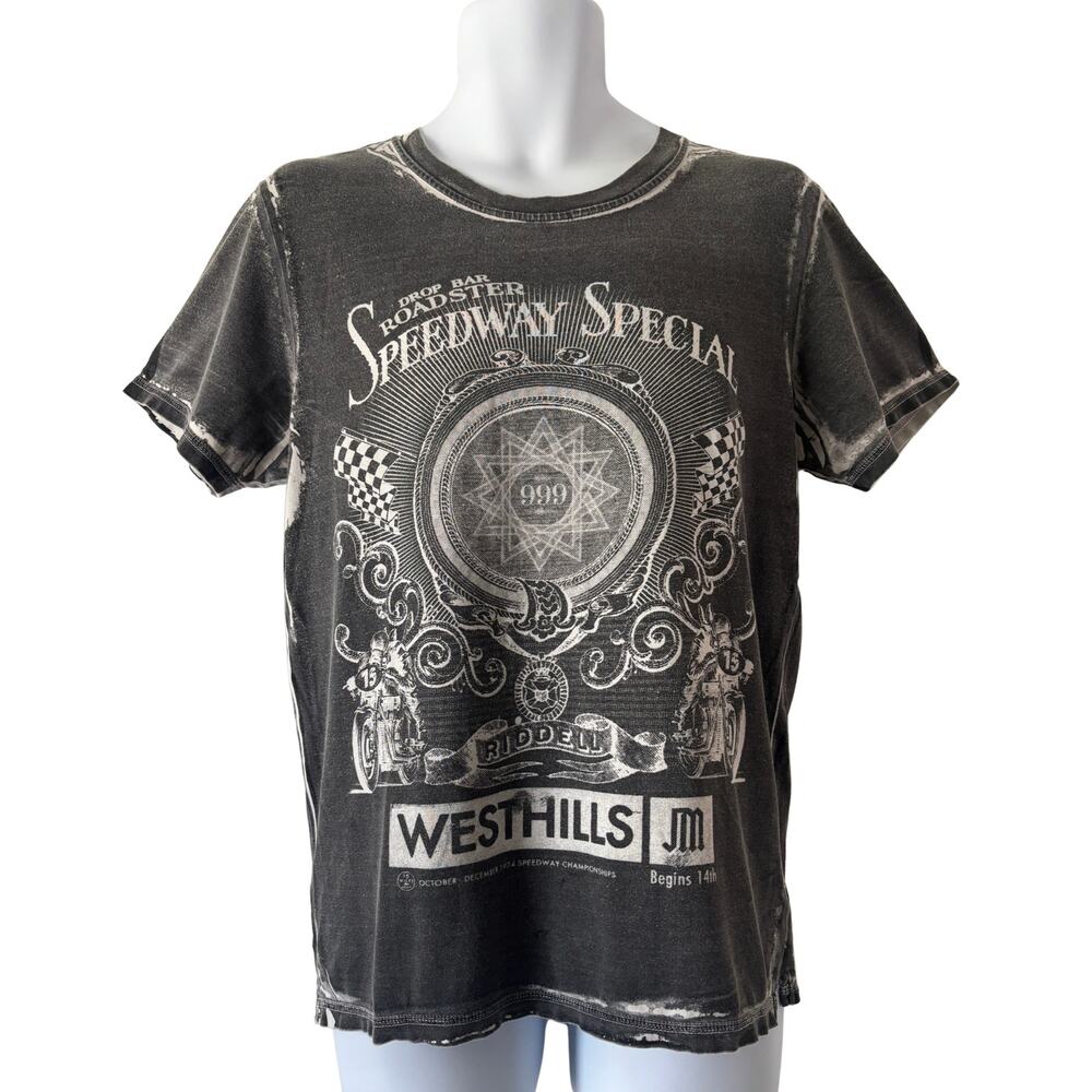 Juicy Couture Men VTG Y2K Speedway Special Westhills Contrast Graphic T-Shirt M